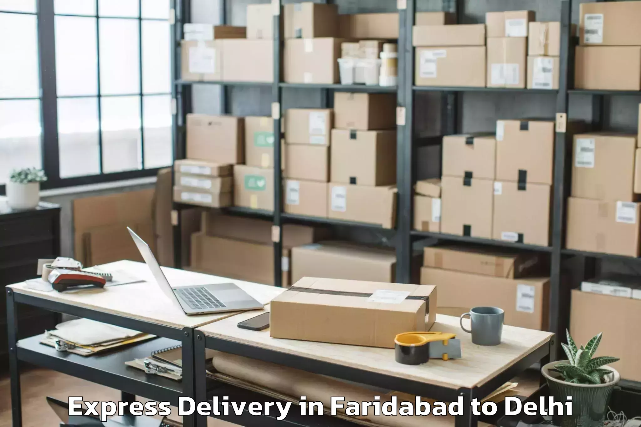 Faridabad to Krishna Nagar Express Delivery